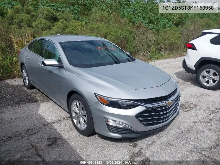 2019 Chevrolet Malibu Lt VIN: 1G1ZD5ST8KF160958 Lot: 40541183