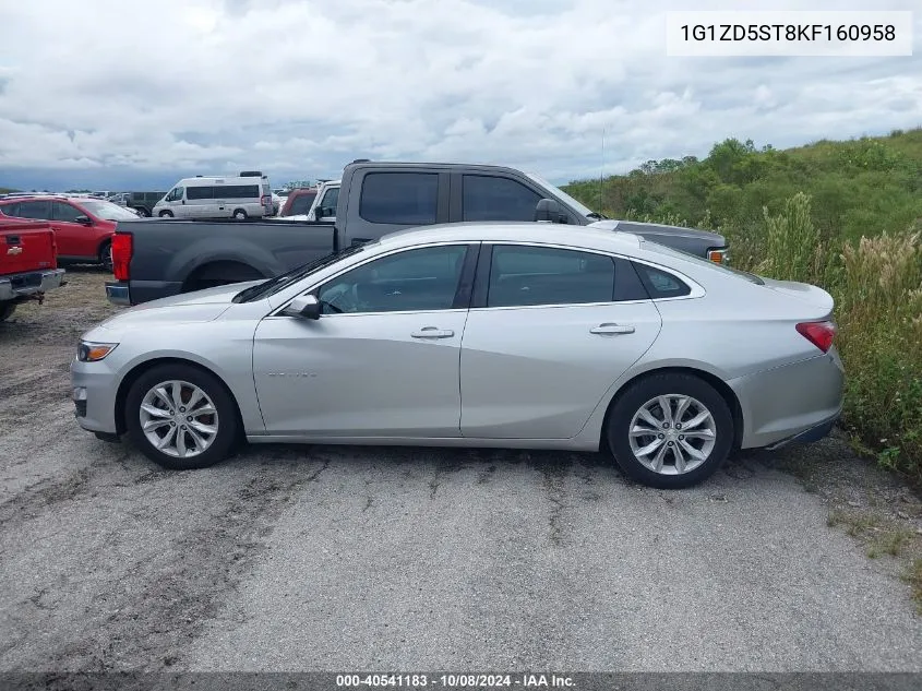 2019 Chevrolet Malibu Lt VIN: 1G1ZD5ST8KF160958 Lot: 40541183