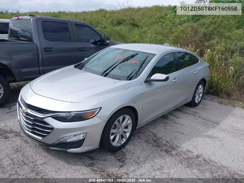 2019 Chevrolet Malibu Lt VIN: 1G1ZD5ST8KF160958 Lot: 40541183