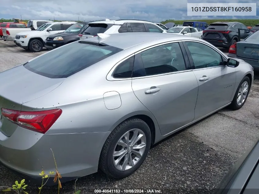 2019 Chevrolet Malibu Lt VIN: 1G1ZD5ST8KF160958 Lot: 40541183