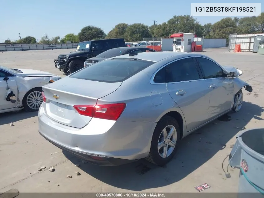 2019 Chevrolet Malibu 1Ls VIN: 1G1ZB5ST8KF198521 Lot: 40570806