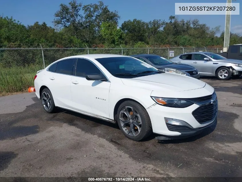 2019 Chevrolet Malibu Rs VIN: 1G1ZG5ST2KF207280 Lot: 40576792