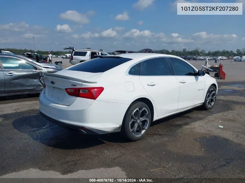 2019 Chevrolet Malibu Rs VIN: 1G1ZG5ST2KF207280 Lot: 40576792