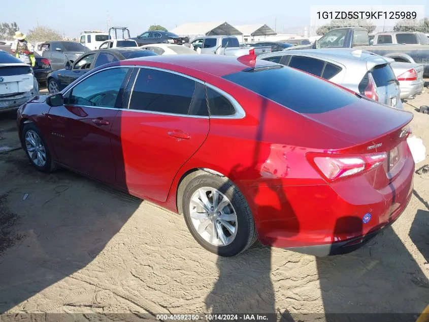 2019 Chevrolet Malibu Lt VIN: 1G1ZD5ST9KF125989 Lot: 40592350