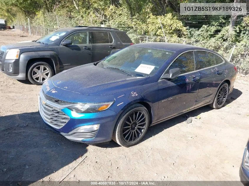 2019 Chevrolet Malibu 1Ls VIN: 1G1ZB5ST9KF189326 Lot: 40597838