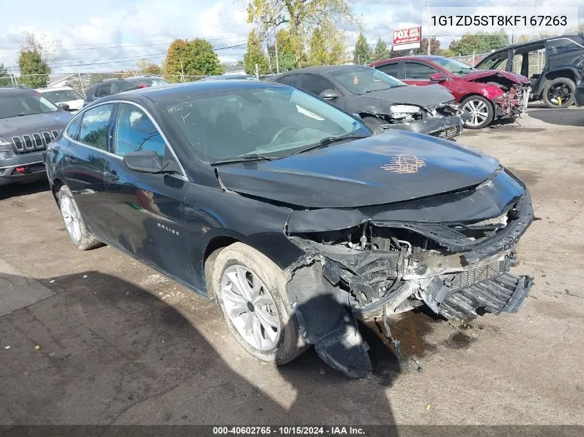 2019 Chevrolet Malibu Lt VIN: 1G1ZD5ST8KF167263 Lot: 40602765