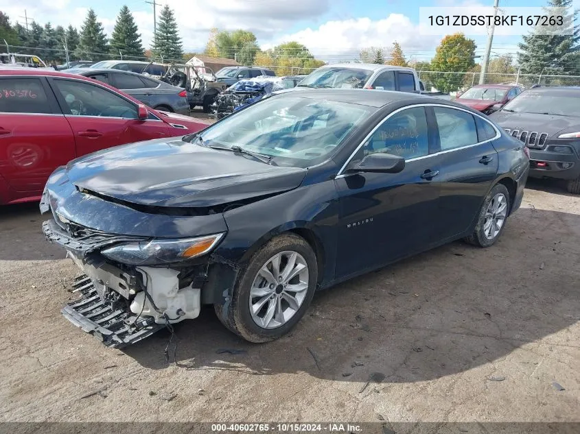 2019 Chevrolet Malibu Lt VIN: 1G1ZD5ST8KF167263 Lot: 40602765