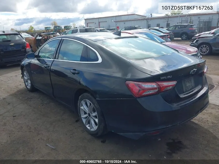 2019 Chevrolet Malibu Lt VIN: 1G1ZD5ST8KF167263 Lot: 40602765