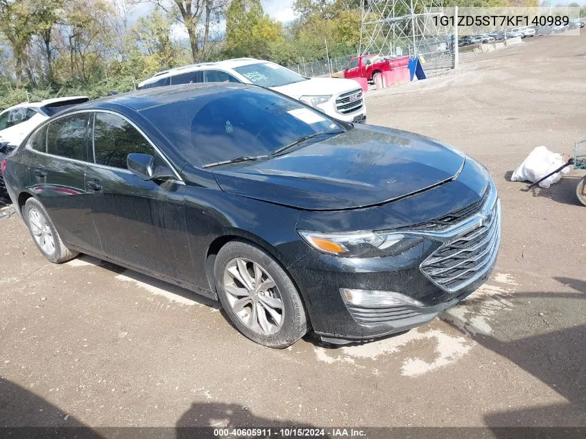 2019 Chevrolet Malibu Lt VIN: 1G1ZD5ST7KF140989 Lot: 40605911