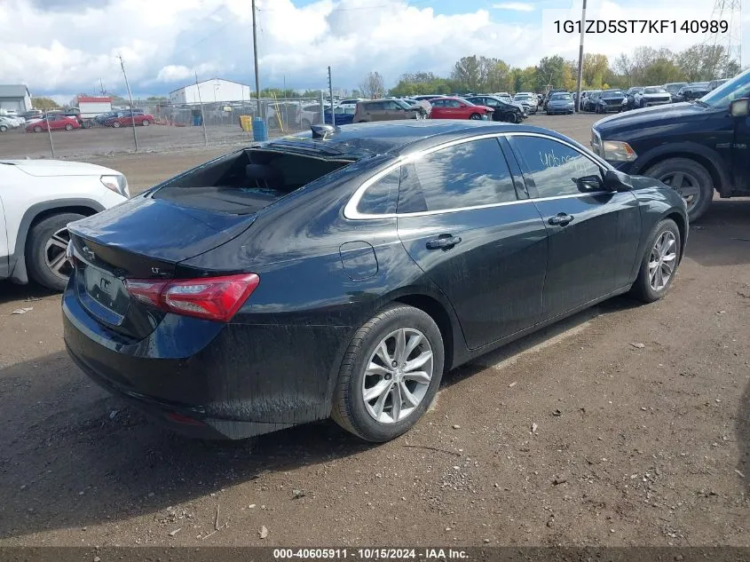 2019 Chevrolet Malibu Lt VIN: 1G1ZD5ST7KF140989 Lot: 40605911