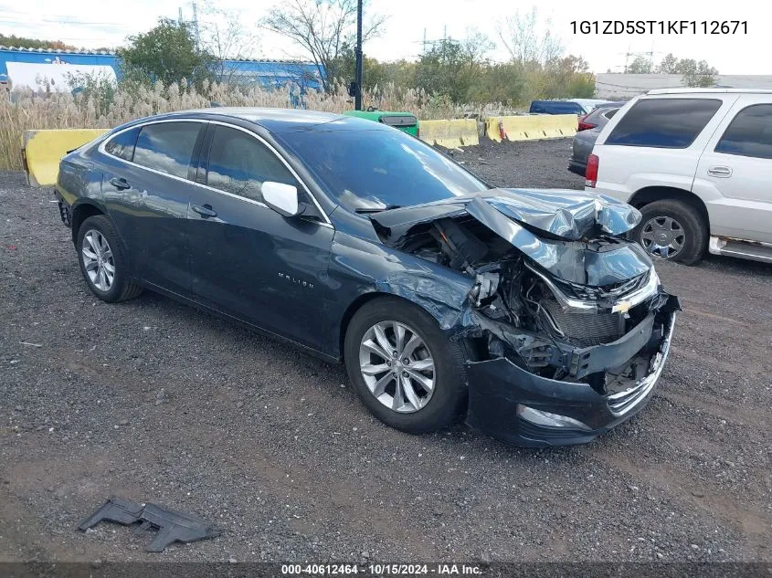 2019 Chevrolet Malibu Lt VIN: 1G1ZD5ST1KF112671 Lot: 40612464