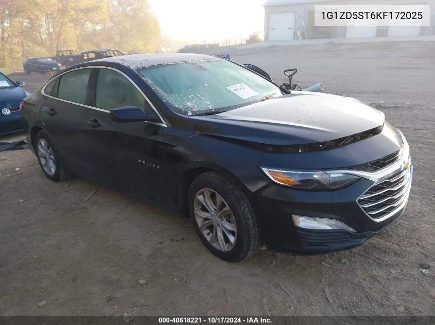 2019 Chevrolet Malibu Lt VIN: 1G1ZD5ST6KF172025 Lot: 40618221