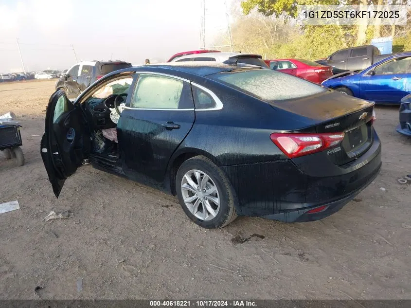 2019 Chevrolet Malibu Lt VIN: 1G1ZD5ST6KF172025 Lot: 40618221