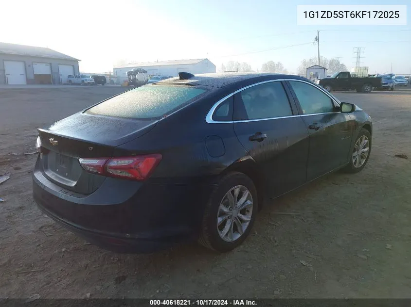 2019 Chevrolet Malibu Lt VIN: 1G1ZD5ST6KF172025 Lot: 40618221