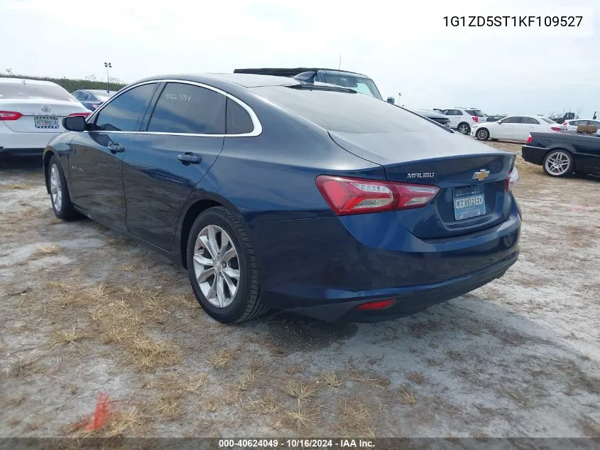 2019 Chevrolet Malibu Lt VIN: 1G1ZD5ST1KF109527 Lot: 40624049