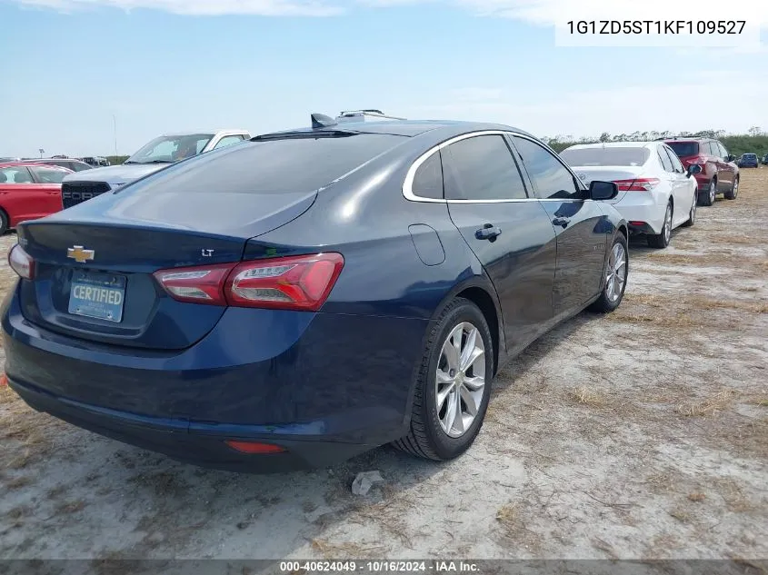 2019 Chevrolet Malibu Lt VIN: 1G1ZD5ST1KF109527 Lot: 40624049