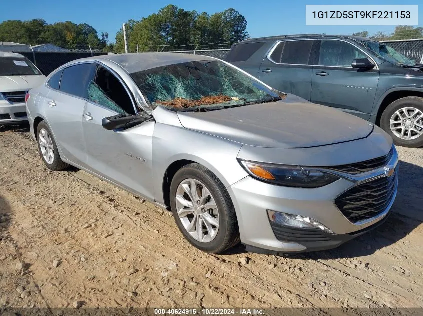 2019 Chevrolet Malibu Lt VIN: 1G1ZD5ST9KF221153 Lot: 40624915