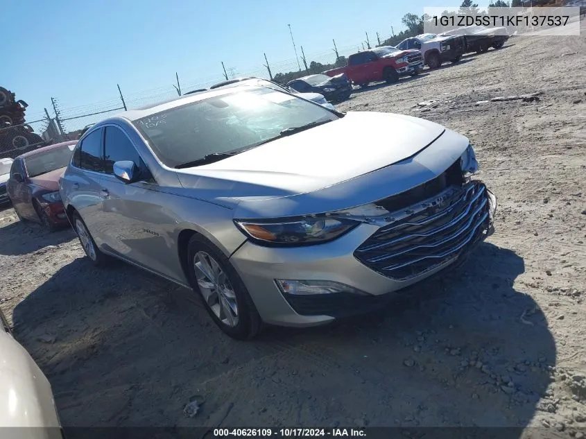 2019 Chevrolet Malibu Lt VIN: 1G1ZD5ST1KF137537 Lot: 40626109