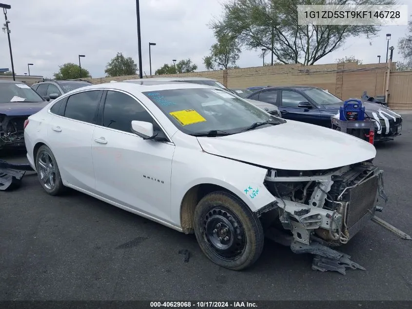 2019 Chevrolet Malibu Lt VIN: 1G1ZD5ST9KF146728 Lot: 40629068