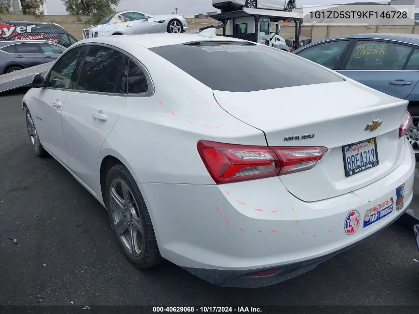 2019 Chevrolet Malibu Lt VIN: 1G1ZD5ST9KF146728 Lot: 40629068