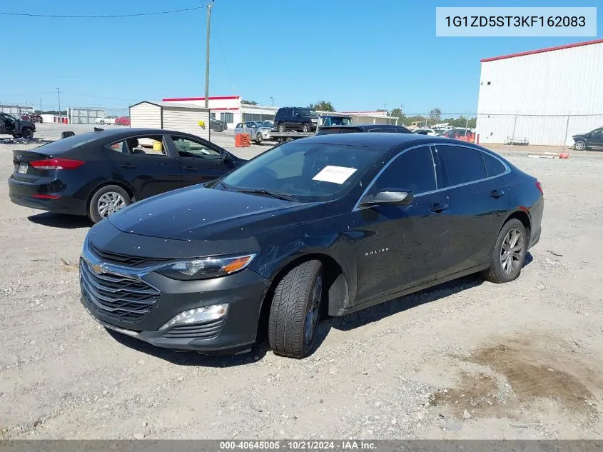 2019 Chevrolet Malibu Lt VIN: 1G1ZD5ST3KF162083 Lot: 40645005