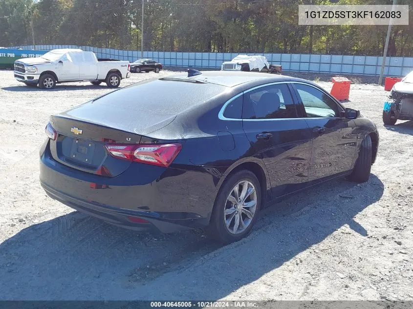 2019 Chevrolet Malibu Lt VIN: 1G1ZD5ST3KF162083 Lot: 40645005