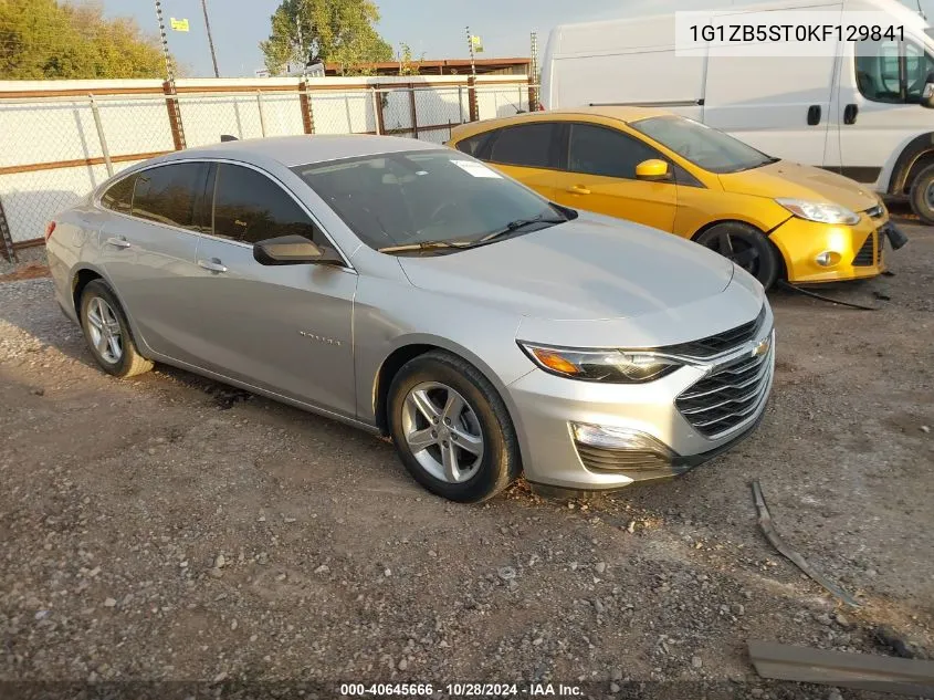 2019 Chevrolet Malibu 1Ls VIN: 1G1ZB5ST0KF129841 Lot: 40645666