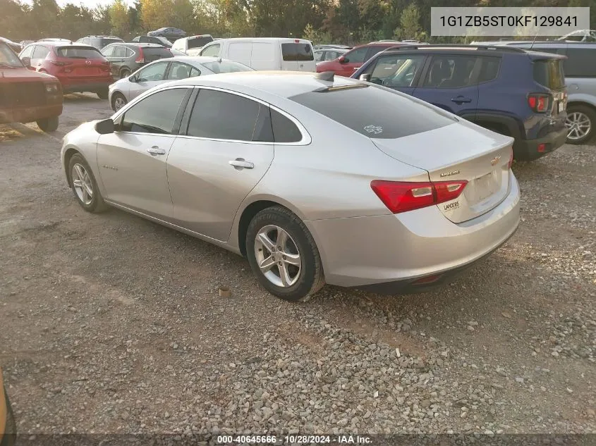 2019 Chevrolet Malibu 1Ls VIN: 1G1ZB5ST0KF129841 Lot: 40645666