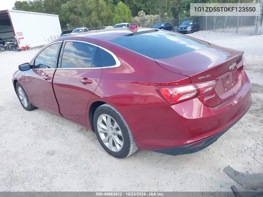 2019 Chevrolet Malibu Lt VIN: 1G1ZD5ST0KF123550 Lot: 40663012