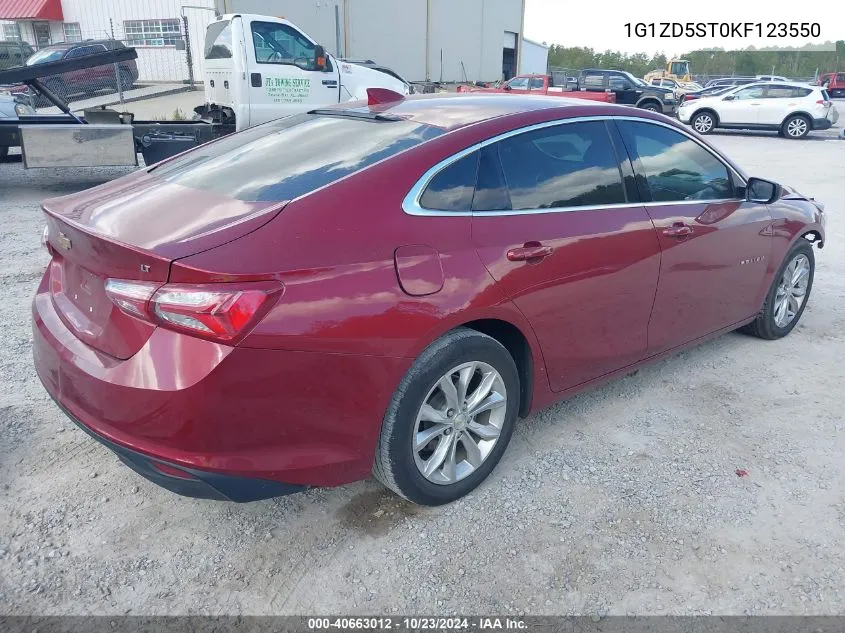 2019 Chevrolet Malibu Lt VIN: 1G1ZD5ST0KF123550 Lot: 40663012