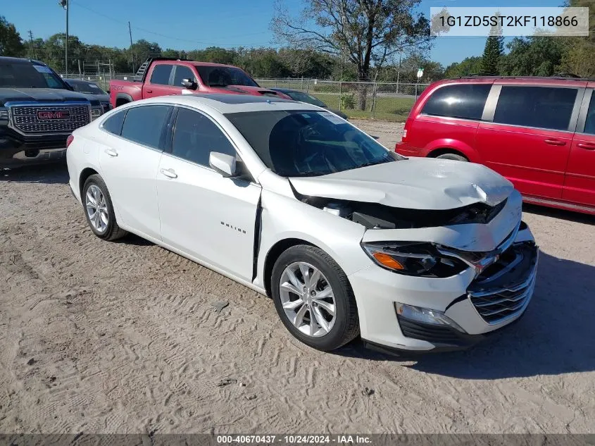 2019 Chevrolet Malibu Lt VIN: 1G1ZD5ST2KF118866 Lot: 40670437