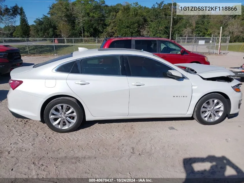 2019 Chevrolet Malibu Lt VIN: 1G1ZD5ST2KF118866 Lot: 40670437