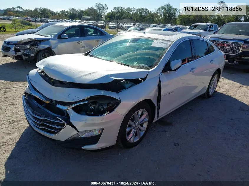 2019 Chevrolet Malibu Lt VIN: 1G1ZD5ST2KF118866 Lot: 40670437