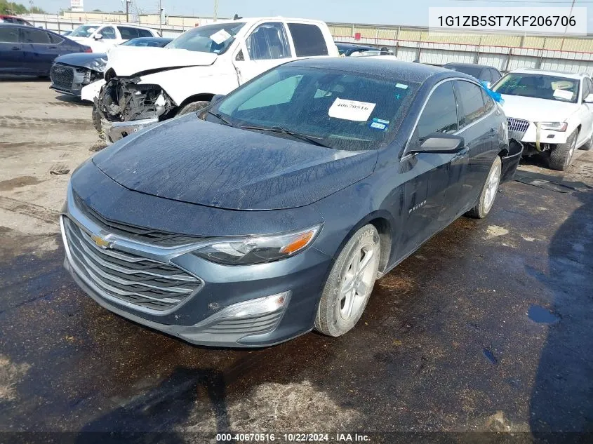 1G1ZB5ST7KF206706 2019 Chevrolet Malibu 1Ls