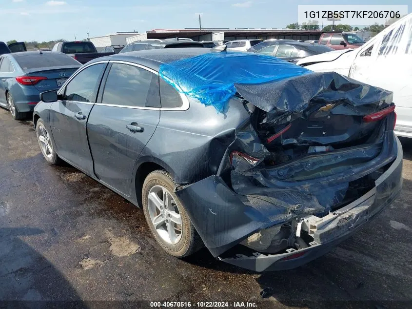 1G1ZB5ST7KF206706 2019 Chevrolet Malibu 1Ls