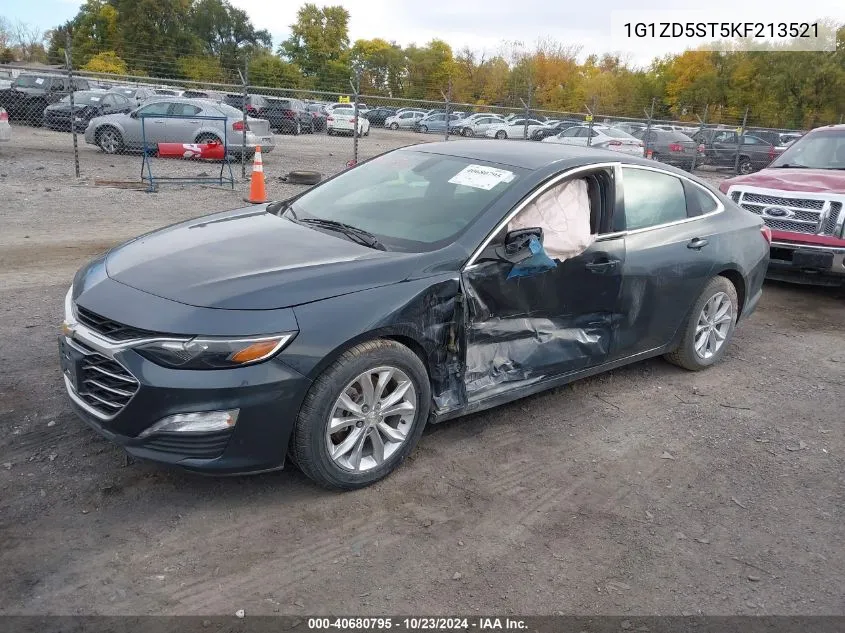 2019 Chevrolet Malibu Lt VIN: 1G1ZD5ST5KF213521 Lot: 40680795