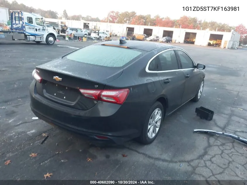 2019 Chevrolet Malibu Lt VIN: 1G1ZD5ST7KF163981 Lot: 40682090