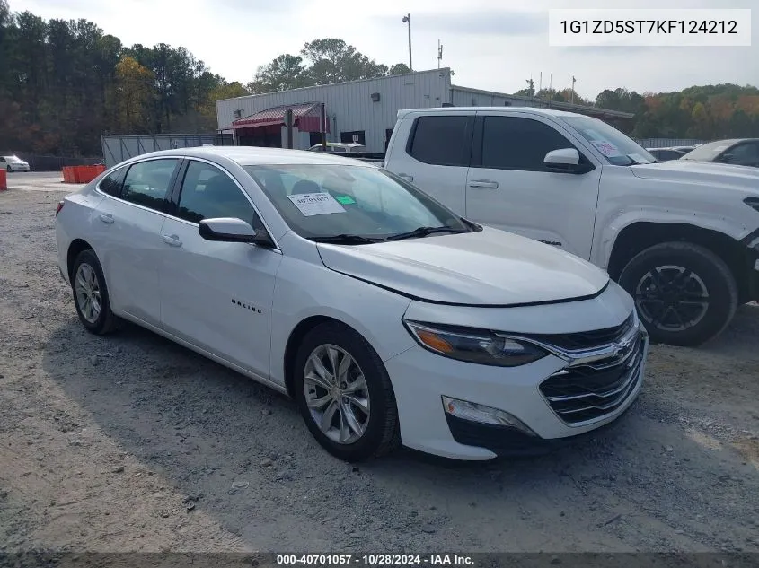 2019 Chevrolet Malibu Lt VIN: 1G1ZD5ST7KF124212 Lot: 40701057