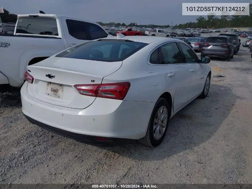 2019 Chevrolet Malibu Lt VIN: 1G1ZD5ST7KF124212 Lot: 40701057