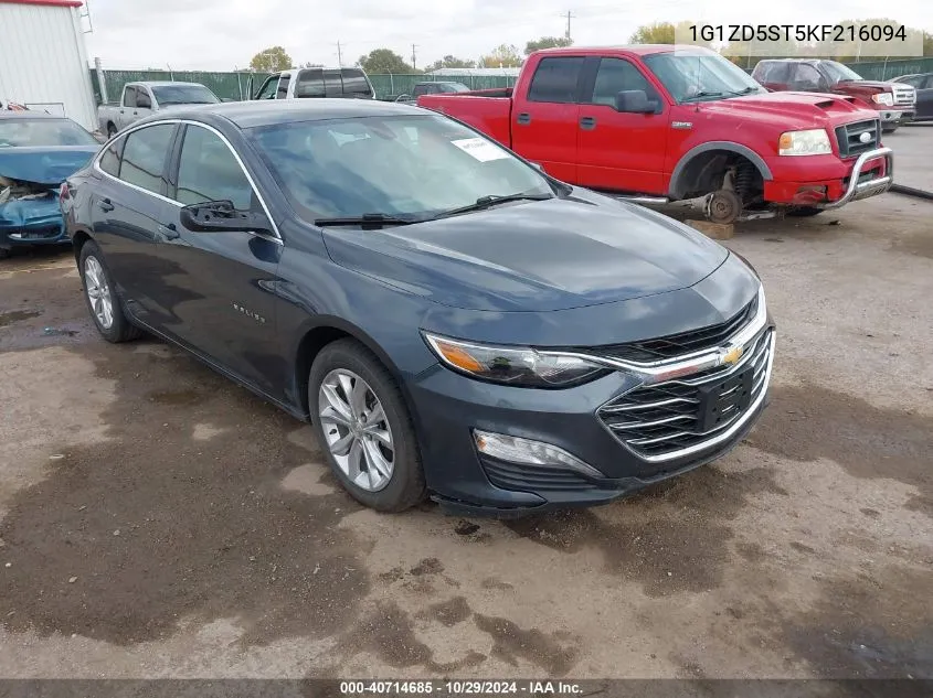 2019 Chevrolet Malibu Lt VIN: 1G1ZD5ST5KF216094 Lot: 40714685