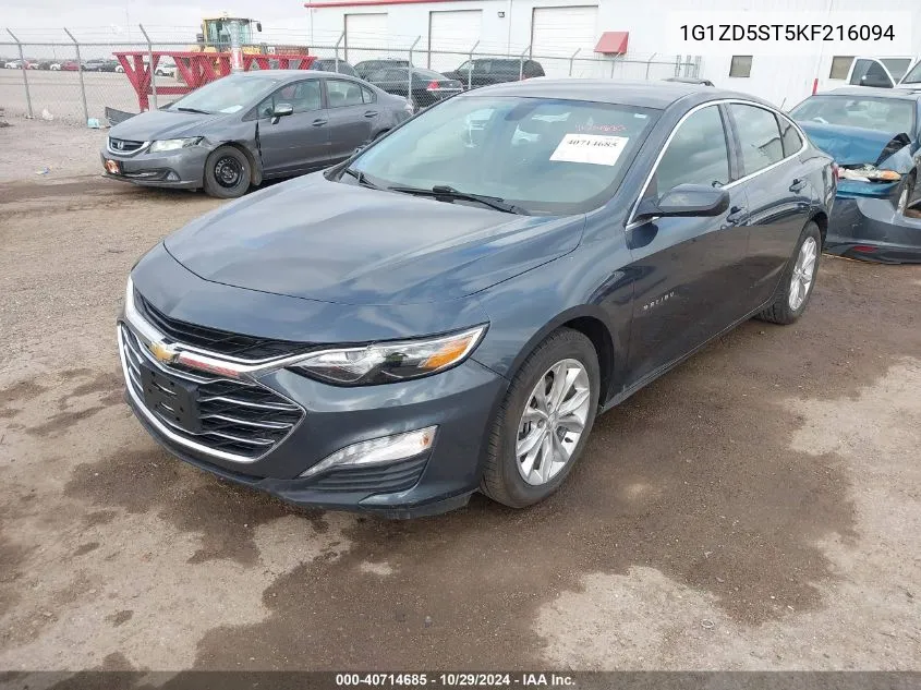 2019 Chevrolet Malibu Lt VIN: 1G1ZD5ST5KF216094 Lot: 40714685