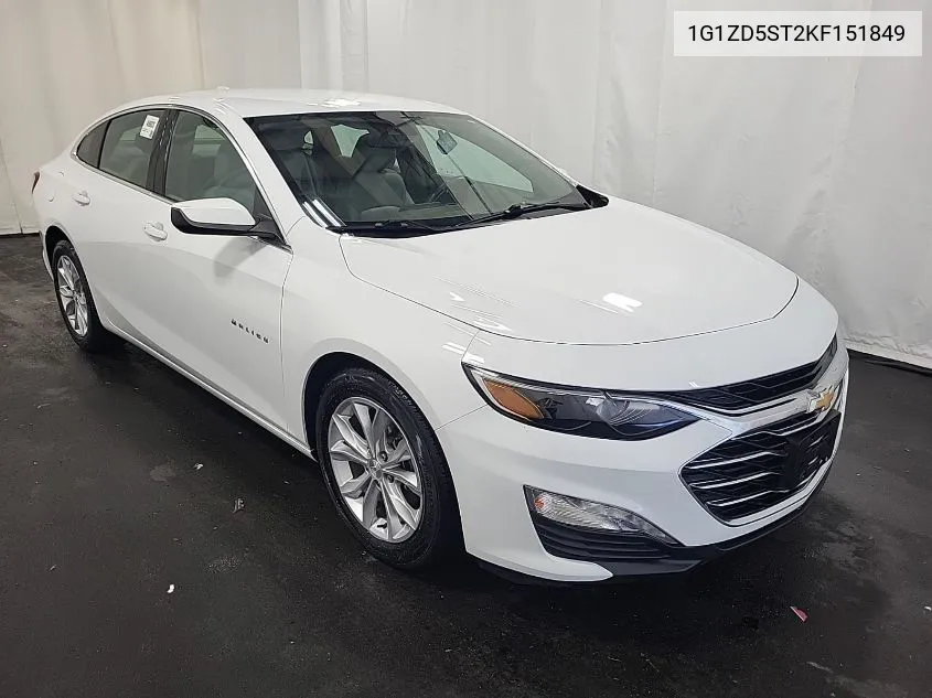 2019 Chevrolet Malibu Lt VIN: 1G1ZD5ST2KF151849 Lot: 40715539