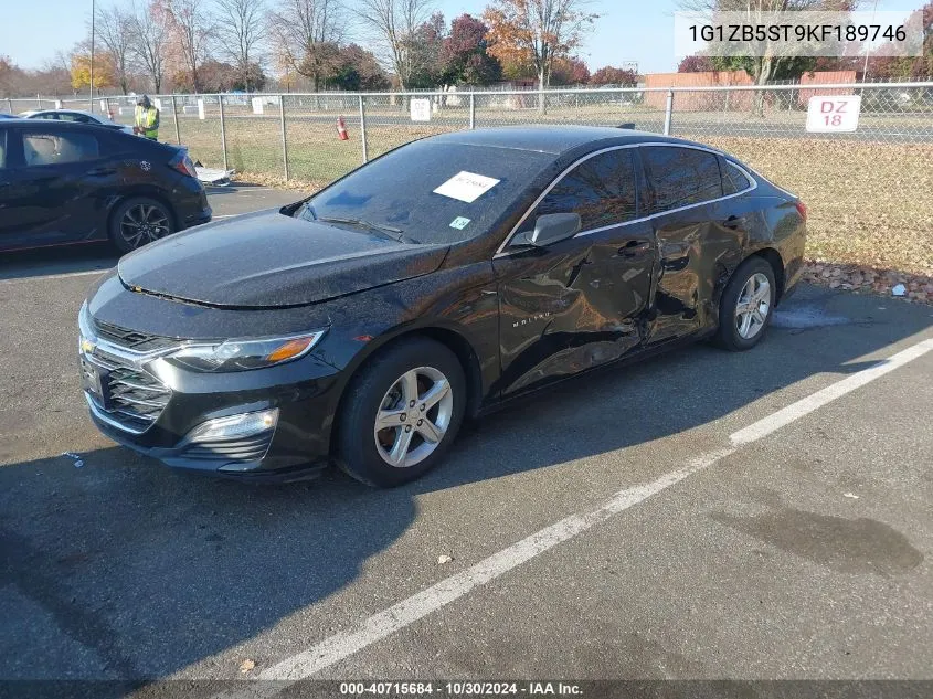 2019 Chevrolet Malibu Ls VIN: 1G1ZB5ST9KF189746 Lot: 40715684