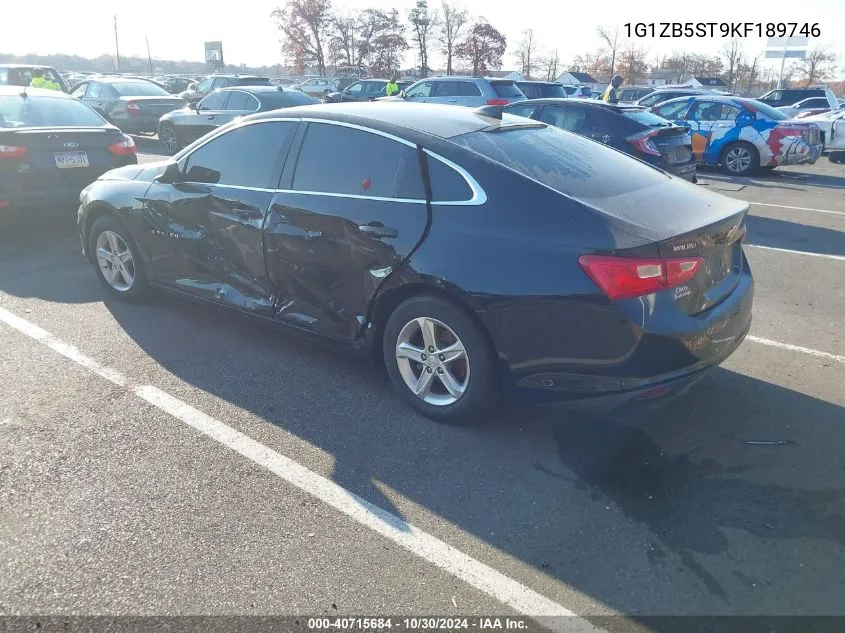 2019 Chevrolet Malibu Ls VIN: 1G1ZB5ST9KF189746 Lot: 40715684