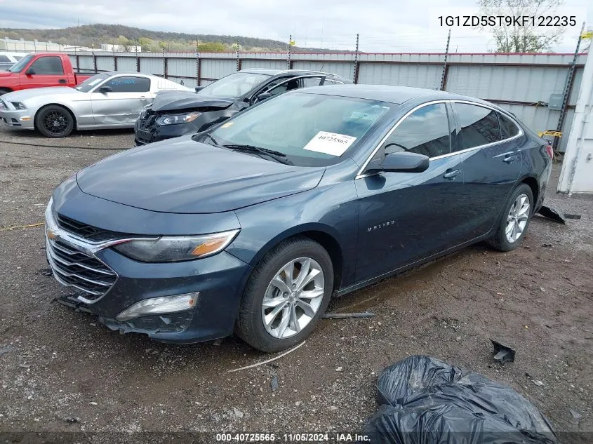 2019 Chevrolet Malibu Lt VIN: 1G1ZD5ST9KF122235 Lot: 40725565