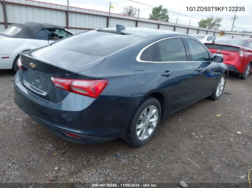 2019 Chevrolet Malibu Lt VIN: 1G1ZD5ST9KF122235 Lot: 40725565