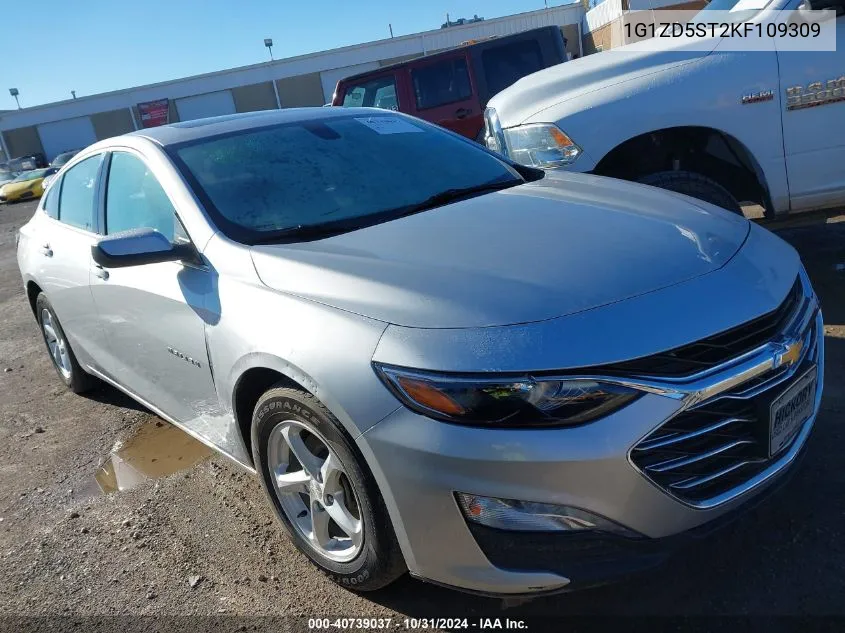 2019 Chevrolet Malibu Lt VIN: 1G1ZD5ST2KF109309 Lot: 40739037