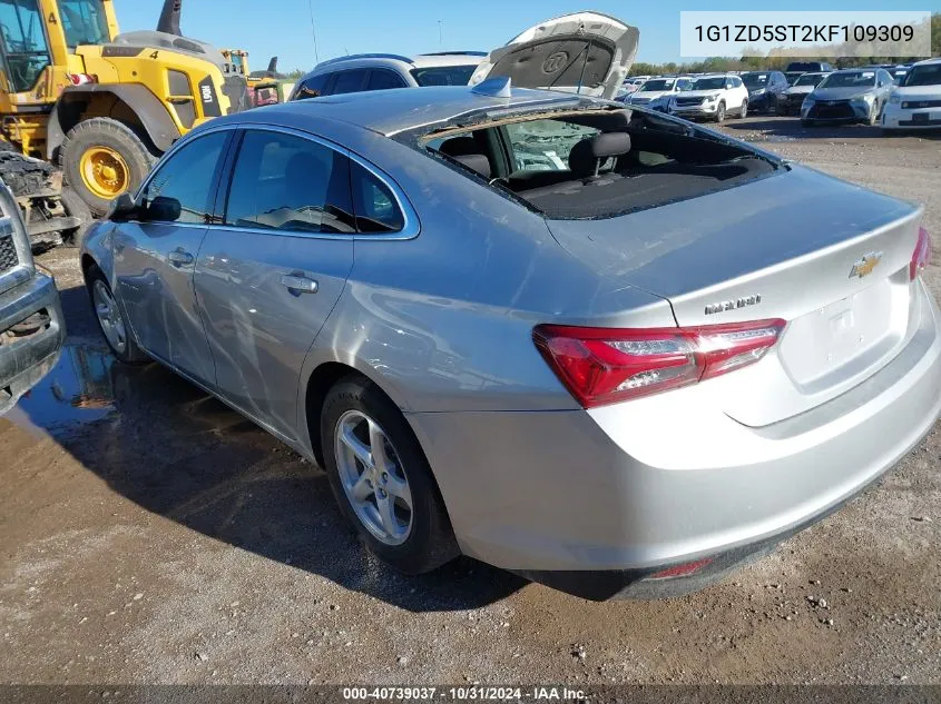 2019 Chevrolet Malibu Lt VIN: 1G1ZD5ST2KF109309 Lot: 40739037