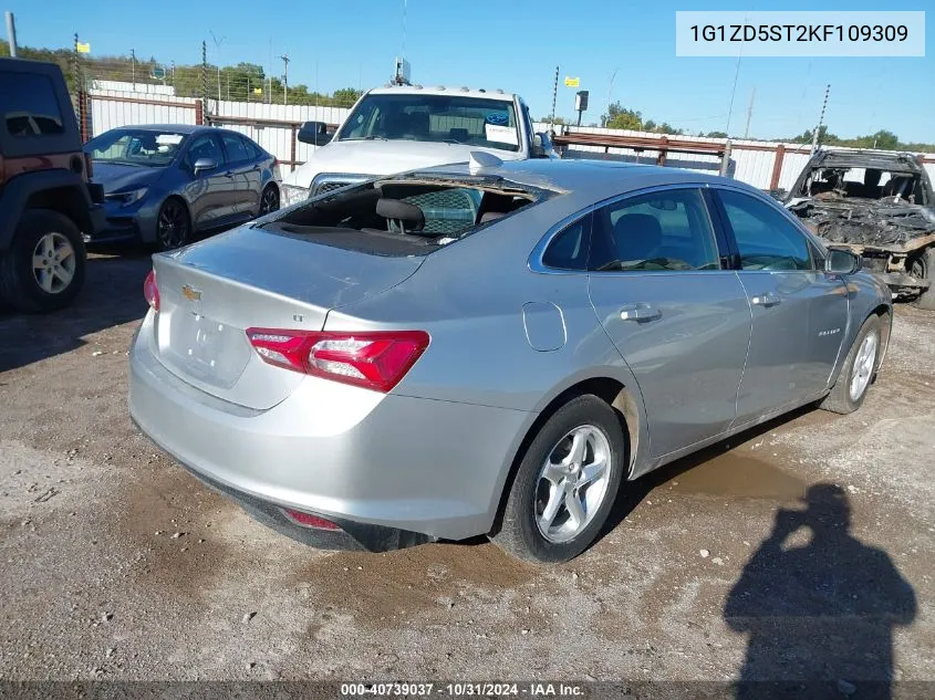 2019 Chevrolet Malibu Lt VIN: 1G1ZD5ST2KF109309 Lot: 40739037