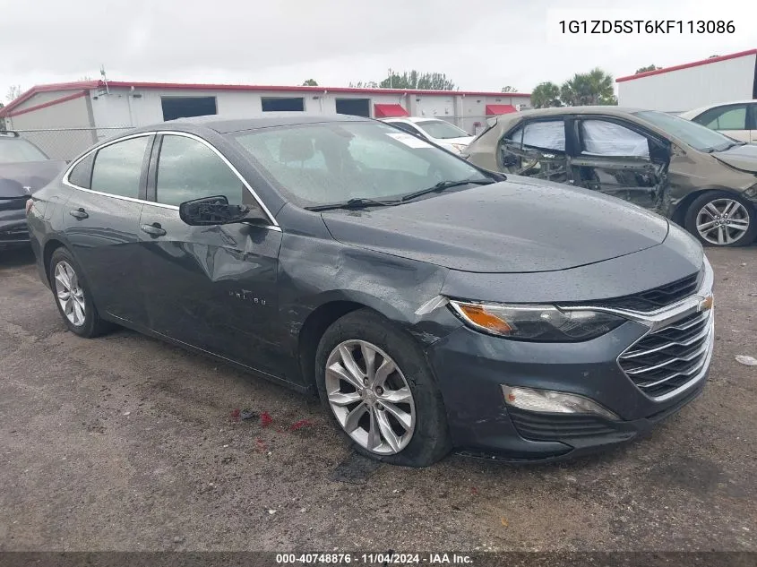 2019 Chevrolet Malibu Lt VIN: 1G1ZD5ST6KF113086 Lot: 40748876